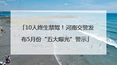 10人终生禁驾！河南交警发布5月份“五大曝光”警示