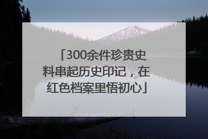 300余件珍贵史料串起历史印记，在红色档案里悟初心